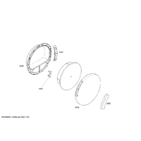 Bosch Genuine window for Bosch Dryers Suits: WTS84509GB WTS84511 WTS84516GB WTS84570NL WTS84590 Spare Part No: 00445735 spare part
