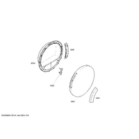 Bosch Genuine window for Bosch Dryers Suits: WTV74100FG WTV74100ME WTV74100NL WTV74101IL WTV74103GB Spare Part No: 00445735 spare part