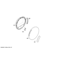Bosch Genuine window for Bosch Dryers Suits: WTV741D0NL WTV74300 WTV74300EE WTV74300FF WTV74300FG Spare Part No: 00445735 spare part