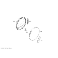 Bosch Genuine window for Bosch Dryers Suits: WTV74306UK WTV74307GB WTV74307UK WTV74308GB WTV74309GB Spare Part No: 00445735 spare part