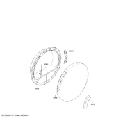 Bosch Genuine window for Bosch Dryers Suits: WTW84160CH WTW84160IT WTW841E0SN WTW84360 WTW84360AU Spare Part No: 00445735 spare part