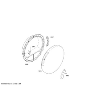 Bosch Genuine window for Bosch Dryers Suits: WTW84360BY WTW84360CH WTW84360FG WTW84360GB WTW84360IT Spare Part No: 00445735 spare part