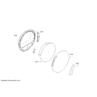 Bosch Genuine window for Bosch Dryers Suits: WTW84360NL WTW84360SN WTW84370NL WTW84380FF WTW84560FF Spare Part No: 00445735 spare part
