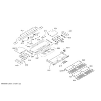 Bosch Genuine rail for Bosch Rangehoods Suits: DHI755F DHI755FAU DHI945F DHI955F DHI955FAU Spare Part No: 00491792 spare part