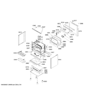 Bosch Genuine seal-door for Bosch Rangehoods Suits: HSB745156E HSB745256A Spare Part No: 00497680 spare part