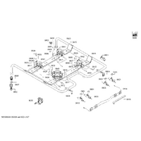 Bosch Genuine nozzle set liquid gas for Bosch Rangehoods Suits: HGV74W255A HGV74W355A Spare Part No: 00621074 spare part
