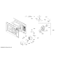 Genuine diode for Bosch Microwaves Suits: BFL524MS0 BFL524MS0B BFL524MS0M BFL553MB0B BFL553MS0A Spare Part No: 00625692