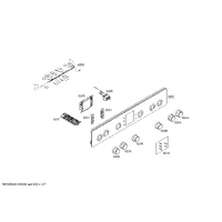 Bosch Genuine knob-temperature for Bosch Rangehoods Suits: HGV74W355A Spare Part No: 00627043 spare part