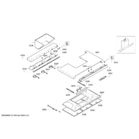 Bosch Genuine repair-set for Bosch Rangehoods Suits: DWB09T151 DWK06E650 DWK06E650B DWK06E852 DWK09E650 Spare Part No: 00629022 spare part