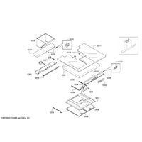 Bosch Genuine repair-set for Bosch Rangehoods Suits: DWK09E820 DWK09E820B DWK09E850 DWK09E850B DWK09E851 Spare Part No: 00629022 spare part
