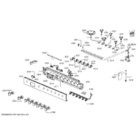 Bosch Genuine nozzle set liquid gas for Bosch Rangehoods Suits: HSB738156A HSB738356A HSB838357A Spare Part No: 00630364 spare part