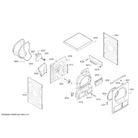 Bosch Genuine heating element for Bosch Dryers Suits: WTE84124IL WTE84160SK WTE84170NL WTE84171NL WTE84173NL Spare Part No: 00649015 spare part