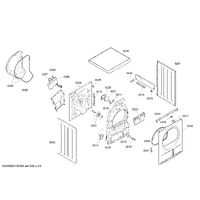 Bosch Genuine heating element for Bosch Dryers Suits: WTE841P1EE WTE84300NL WTE84301 WTE84301TR WTE84302FF Spare Part No: 00649015 spare part