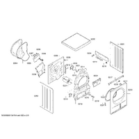 Bosch Genuine heating element for Bosch Dryers Suits: WTE861F2 WTE861S0NL WTE861S1NL WTE861S2NL WTE86300SK Spare Part No: 00649015 spare part