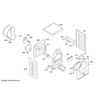 Bosch Genuine heating element for Bosch Dryers Suits: WTE86303BY WTE86303CH WTE86303FF WTE86303GR WTE86303NL Spare Part No: 00649015 spare part