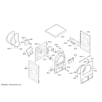 Bosch Genuine heating element for Bosch Dryers Suits: WTE8632XEE WTE86362SN WTE86363SN WTE86370NL WTE86372FG Spare Part No: 00649015 spare part