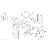 Bosch Genuine heating element for Bosch Dryers Suits: WTE86385NL WTE86386 WTE86391SN WTE86392SN WTE86393SN Spare Part No: 00649015 spare part