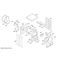 Bosch Genuine heating element for Bosch Dryers Suits: WTE86394SN WTE863D2NL WTE863D3NL WTE863D4NL WTE863DE Spare Part No: 00649015 spare part