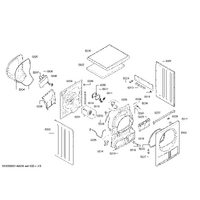 Bosch Genuine heating element for Bosch Dryers Suits: WTS86514CH WTS86514IT WTS86515 WTS86515BY WTS86515IT Spare Part No: 00649015 spare part