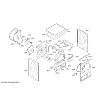 Bosch Genuine heating element for Bosch Dryers Suits: WTS86515PL WTS8651STR WTS8652STR WTS86530EE WTS86540FF Spare Part No: 00649015 spare part