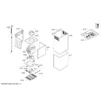 Bosch Genuine cable harness for Bosch Rangehoods Suits: DWW06E850 DWW06E850I DWW09E150I DWW09E850 DWW09U850 Spare Part No: 00653444 spare part
