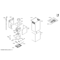 Bosch Genuine cable harness for Bosch Rangehoods Suits: DWB06T850 DWB07E850 DWB09E150 DWB09E151 DWB09E152I Spare Part No: 00653444 spare part
