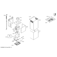 Bosch Genuine cable harness for Bosch Rangehoods Suits: DWK09E851 DWK09E852 DWK09E860 DWT09E750 DWT09U850 Spare Part No: 00653444 spare part