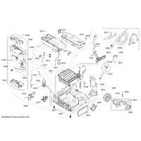 Bosch Genuine cover for Bosch Dryers Suits: WTY88703 WTY88710EE WTY88718IT WTY88731 WTY8873D Spare Part No: 00656128 spare part