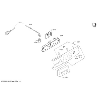 Bosch Genuine panel-facia for Bosch Dryers Suits: WTW86561AU Spare Part No: 00704248 spare part