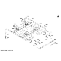 Bosch Genuine burner pipe for Bosch Rangehoods Suits: HGV523123Q HGV523123T HGV524321Z HGV524322Z HGV525120T Spare Part No: 00706702 spare part