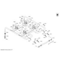 Bosch Genuine burner pipe for Bosch Rangehoods Suits: HGV525123T HGV593124T HGV595120T HGV595123Q HGV625223T Spare Part No: 00706702 spare part