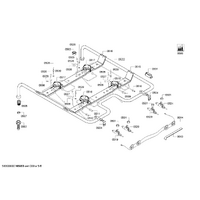 Bosch Genuine burner pipe for Bosch Rangehoods Suits: HGV62W120T HGV62W123T HGV645220R HGV645220S HGV645223H Spare Part No: 00706702 spare part