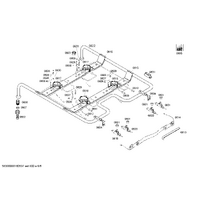 Bosch Genuine burner pipe for Bosch Rangehoods Suits: HGV725220T HGV73W250J HGV73W350J HGV745220 HGV745220F Spare Part No: 00706702 spare part