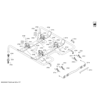 Bosch Genuine burner pipe for Bosch Rangehoods Suits: HGV745220N HGV745221N HGV745223L HGV745223N HGV745224N Spare Part No: 00706702 spare part