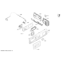 Bosch Genuine panel-facia for Bosch Dryers Suits: WTY88700AU Spare Part No: 00741786 spare part