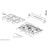 Bosch Genuine grid for Bosch Rangehoods Suits: HSB734355Z HSB734357Z HSB735255N HSB737355Z HSB737357Z Spare Part No: 00747199 spare part