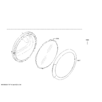 Bosch Genuine ring for Bosch Dryers Suits: WTW86192SN WTW86197SN WTW86200AU WTW86270 WTW86271 Spare Part No: 00747799 spare part
