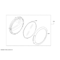 Bosch Genuine ring for Bosch Dryers Suits: WTW86392 WTW86397SN WTW863E25 WTW863FU1 WTW863P0 Spare Part No: 00747799 spare part