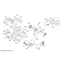 Bosch Genuine lid for Bosch Dryers Suits: WTE86303BY WTE86303CH WTE86303FF WTE86303GR WTE86303NL Spare Part No: 00751938 spare part