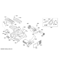 Bosch Genuine lid for Bosch Dryers Suits: WTE8630SGB WTE8630XEE WTE8630XTR WTE86310EE WTE86310IT Spare Part No: 00751938 spare part