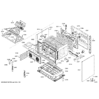 Bosch Genuine heater-ring for Bosch Rangehoods Suits: HCB738356M HCB738357M HSB734355Z HSB734357Z HSB735255N Spare Part No: 00753200 spare part
