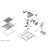 Bosch Genuine switches group for Bosch Microwaves Suits: CFA634GS1B COA565GS0 COA565GS0A COA565GS0I CPA565GS0 Spare Part No: 00754697 spare part