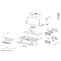 Bosch Genuine frame for Bosch Rangehoods Suits: DHL895CAU DHL895DAU Spare Part No: 00772397 spare part