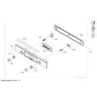 Bosch Genuine panel-facia for Bosch Microwaves Suits: CMA585MS0A CMA585MS0B CMA585MS0I Spare Part No: 00776878 spare part