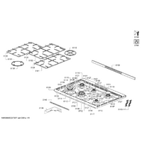 Bosch Genuine grid for Bosch Rangehoods Suits: HSB738356A HSB738357A HSB838357A Spare Part No: 00792282 spare part