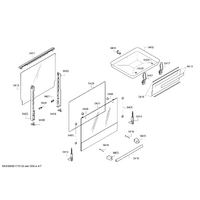 Bosch Genuine holder for Bosch Rangehoods Suits: HGV645224H HGV645224S HGV645250R HGV645253R HGV64D124E Spare Part No: 10012723 spare part