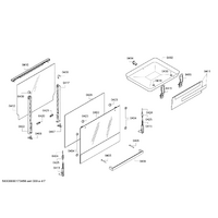 Bosch Genuine holder for Bosch Rangehoods Suits: HGV745223L HGV745224N HGV745225N HGV745226N HGV745227N Spare Part No: 10012723 spare part