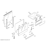 Bosch Genuine holder for Bosch Rangehoods Suits: HGV745353H HGV745353S HGV745353Y HGV745356R HGV745356Z Spare Part No: 10012723 spare part