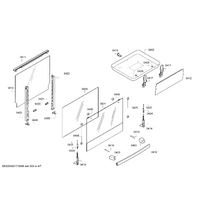 Bosch Genuine holder for Bosch Rangehoods Suits: HGV74W355A HGV74W356T HGV74W357Q HGV74W357T HGV74W363Y Spare Part No: 10012723 spare part