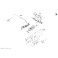 Bosch Genuine operating module programmed for Bosch Dryers Suits: WTG86400AU Spare Part No: 10013239 spare part